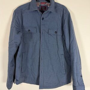 UNTUCKit Men's Denim Blue Shirt Jacket